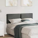 vidaXL Kárpitozott fejtámla fejtámlával Fehér és világosszürke 135 cm