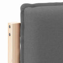 vidaXL Kárpitozott fejtámla Természetes és Világosszürke 120 cm