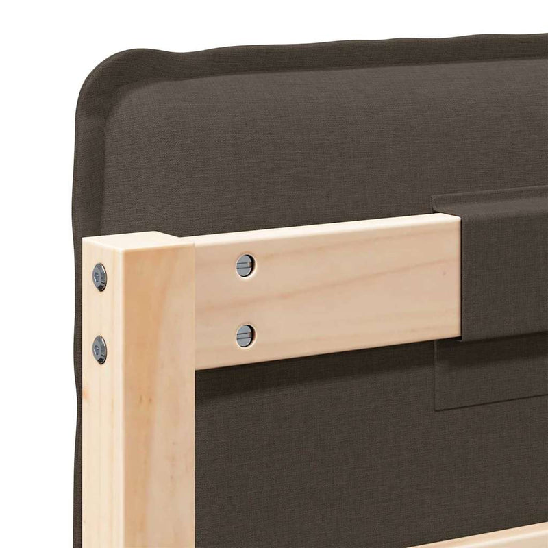 vidaXL Kárpitozott fejtámla Természetes és Világosszürke 120 cm