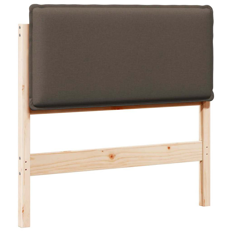 vidaXL Kárpitozott fejtámla Természetes és Világosszürke 100 cm