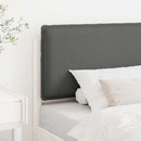 vidaXL Kárpitozott fejtámla Fehér és világosszürke 90 cm Tömör fenyőfa