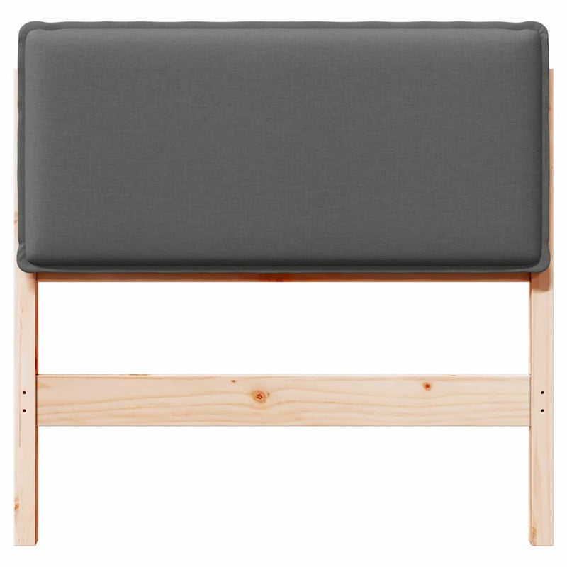 vidaXL Kárpitozott fejtámla Természetes és Világosszürke 80 cm