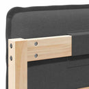 vidaXL Kárpitozott fejtámla Természetes és sötétszürke 80 cm