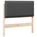 vidaXL Kárpitozott fejtámla Természetes és sötétszürke 80 cm