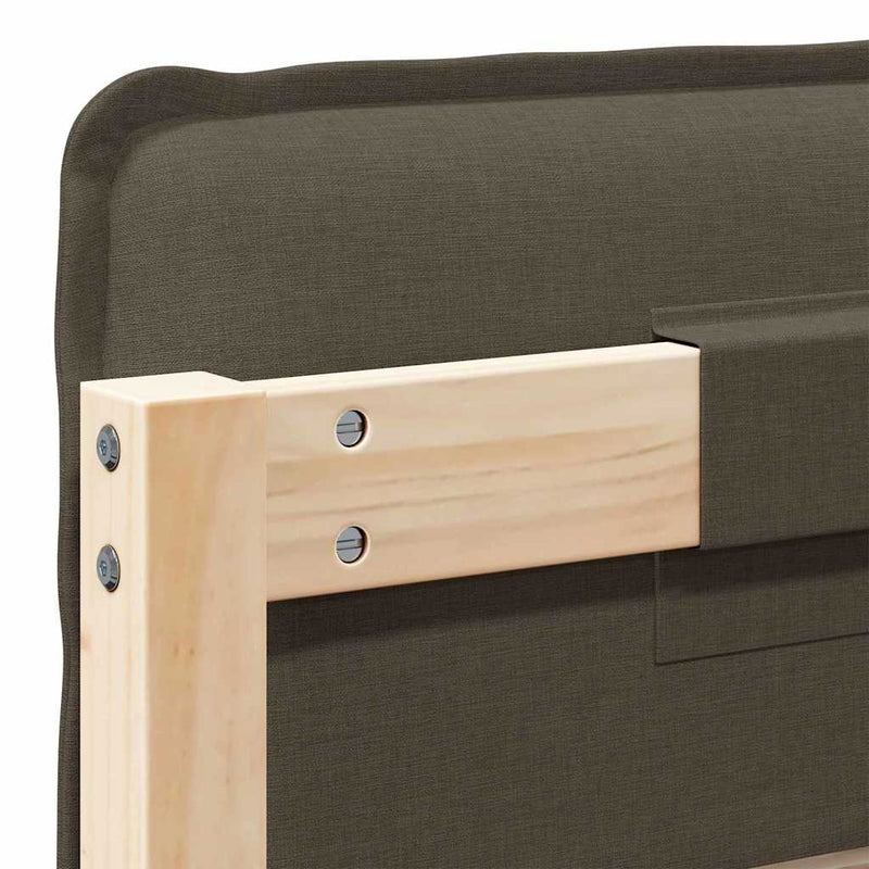 vidaXL Kárpitozott fejtámla Természetes és Világosszürke 80 cm