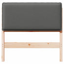 vidaXL Kárpitozott fejtámla Természetes és Világosszürke 75 cm