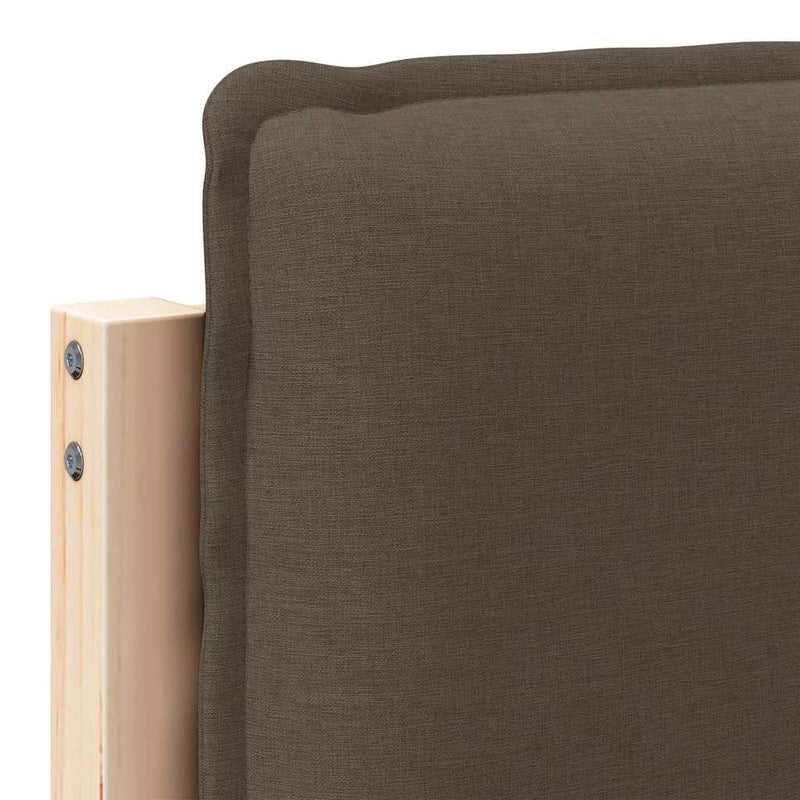 vidaXL Kárpitozott fejtámla Természetes és Világosszürke 75 cm