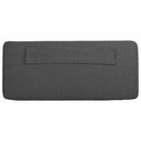 vidaXL Kárpitozott fejtámla Barna és sötétszürke 200 cm Tömör fenyőfa