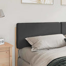 vidaXL Kárpitozott fejtámla Barna és sötétszürke 200 cm Tömör fenyőfa