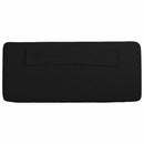 vidaXL Kárpitozott fejtámla Barna és fekete 200 cm Tömör fenyőfa