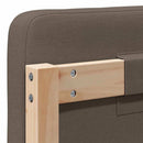 vidaXL Kárpitozott fejtámla Barna és taupe 180 cm Tömör fenyőfa