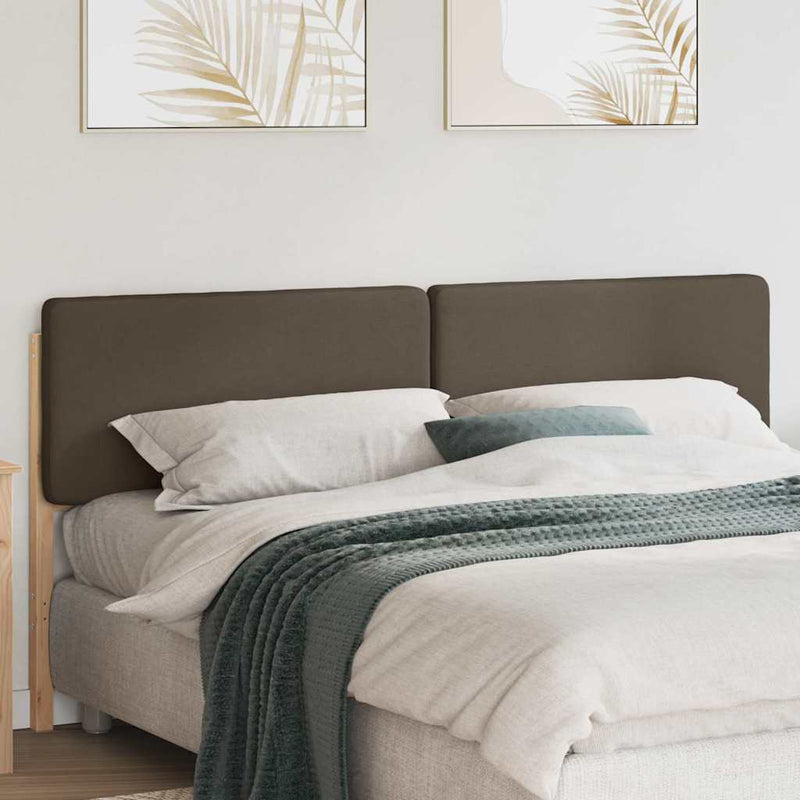 vidaXL Kárpitozott fejtámla Barna és taupe 180 cm Tömör fenyőfa