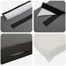 vidaXL Kárpitozott fejtámla fejtámlával Barna és Világosszürke 140 cm