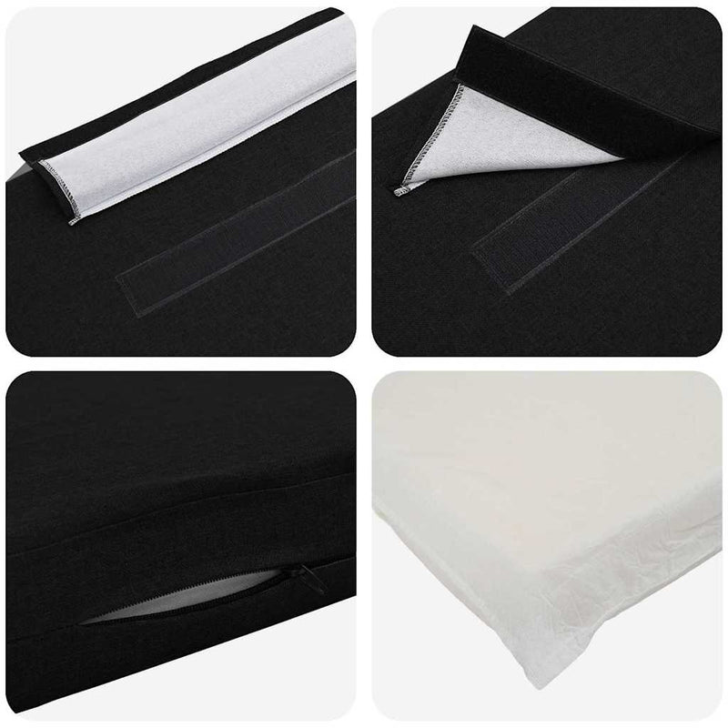 vidaXL Kárpitozott fejtámla Barna és fekete 90 cm Tömör fenyőfa