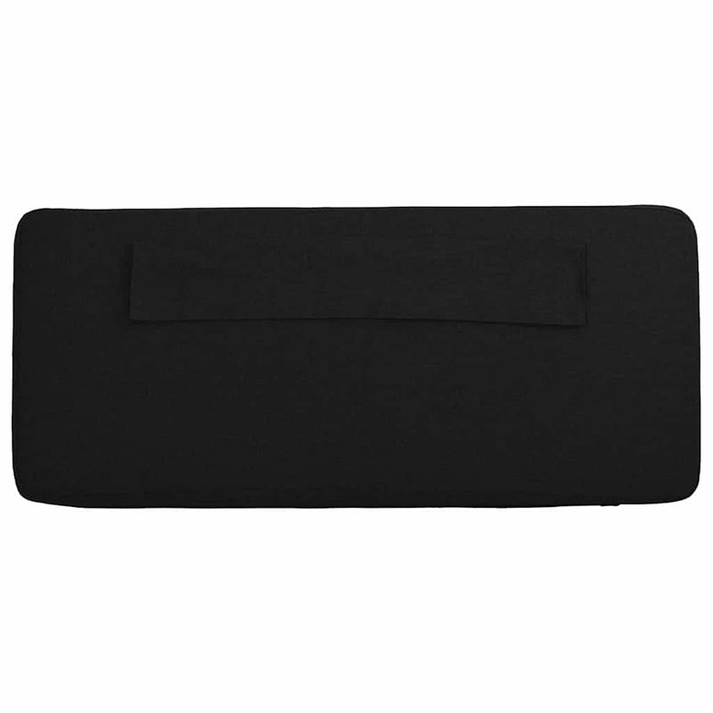 vidaXL Kárpitozott fejtámla Barna és fekete 90 cm Tömör fenyőfa