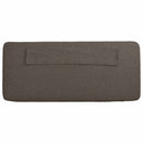 vidaXL Kárpitozott fejtámla Barna és taupe 90 cm Tömör fenyőfa