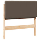 vidaXL Kárpitozott fejtámla Barna és taupe 90 cm Tömör fenyőfa