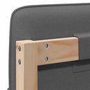 vidaXL Kárpitozott fejtámla fejtámlával Barna és Világosszürke 200 cm