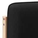 vidaXL Kárpitozott fejtámla Barna és fekete 180 cm Tömör fenyőfa