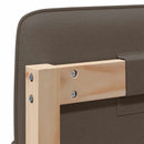 vidaXL Kárpitozott fejtámla Barna és taupe 180 cm Tömör fenyőfa