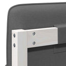 vidaXL Kárpitozott fejtámla fejtámlával Fehér és világosszürke 180 cm