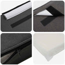 vidaXL Kárpitozott fejtámla Barna és sötétszürke 160 cm Tömör fenyőfa