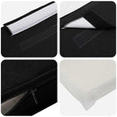 vidaXL Kárpitozott fejtámla Barna és fekete 140 cm Tömör fenyőfa