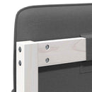 vidaXL Kárpitozott fejtámla fejtámlával Fehér és világosszürke 135 cm