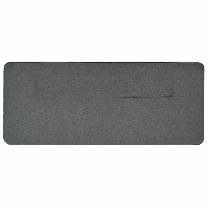 vidaXL Kárpitozott fejtámla Barna és Világosszürke 80 cm Tömör fenyőfa