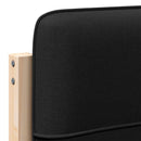 vidaXL Kárpitozott fejtámla Barna és fekete 75 cm Tömör fenyőfa