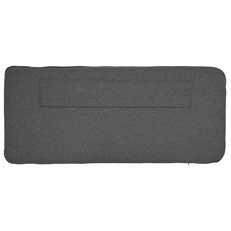 vidaXL Kárpitozott fejtámla Barna és sötétszürke 180 cm Tömör fenyőfa