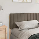 vidaXL Kárpitozott fejtámla Barna és taupe 180 cm Tömör fenyőfa