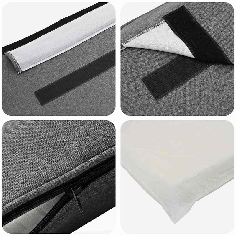 vidaXL Kárpitozott fejtámla fejtámlával Fehér és világosszürke 180 cm