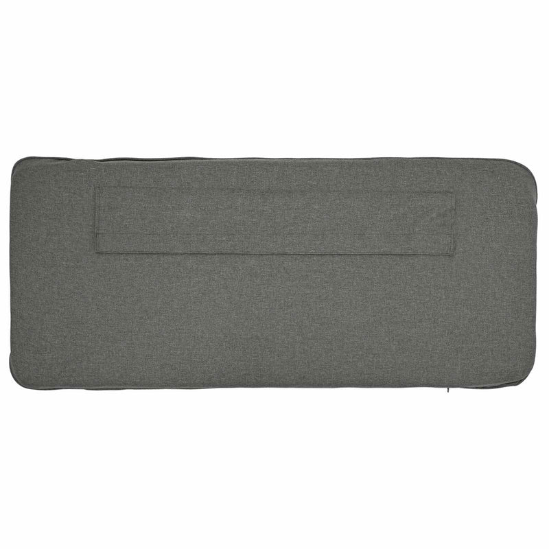 vidaXL Kárpitozott fejtámla fejtámlával Barna és Világosszürke 150 cm