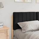 vidaXL Kárpitozott fejtámla Barna és fekete 140 cm Tömör fenyőfa