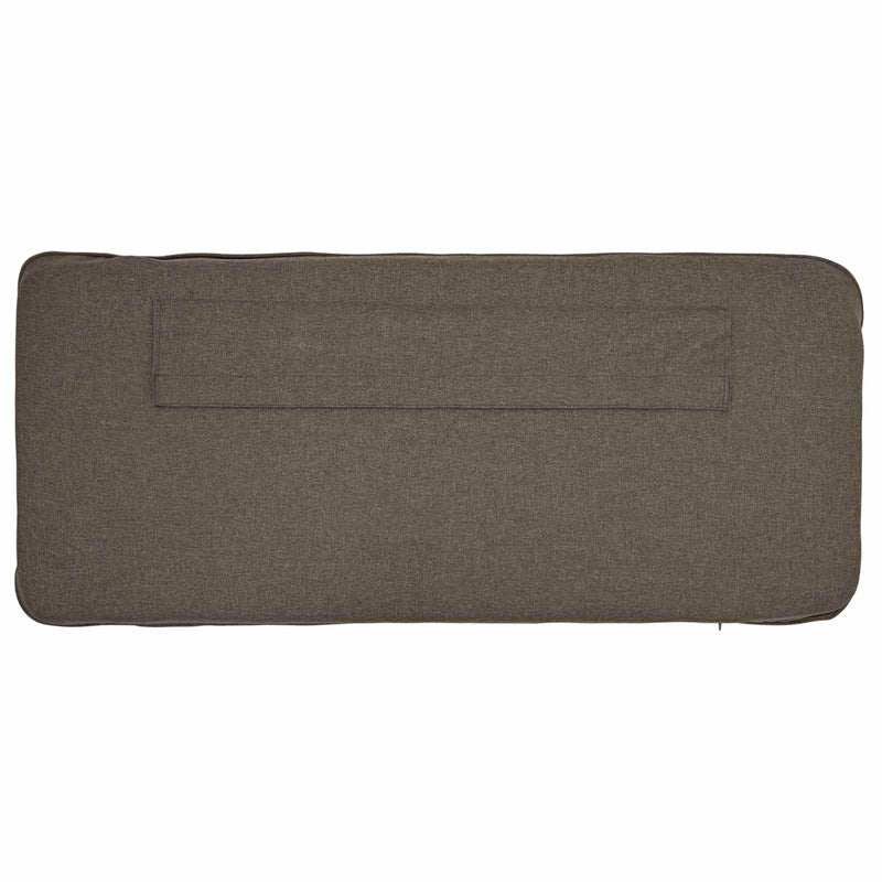 vidaXL Kárpitozott fejtámla Barna és taupe 120 cm Tömör fenyőfa