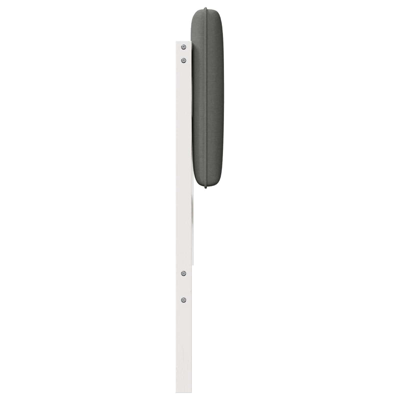 vidaXL Kárpitozott fejtámla fejtámlával Fehér és világosszürke 120 cm