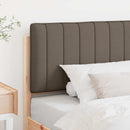 vidaXL Kárpitozott fejtámla Barna és taupe 100 cm Tömör fenyőfa