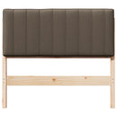 vidaXL Kárpitozott fejtámla Barna és taupe 100 cm Tömör fenyőfa