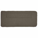 vidaXL Kárpitozott fejtámla Barna és taupe 90 cm Tömör fenyőfa