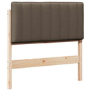 vidaXL Kárpitozott fejtámla Barna és taupe 90 cm Tömör fenyőfa