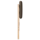 vidaXL Kárpitozott fejtámla Barna és taupe 90 cm Tömör fenyőfa