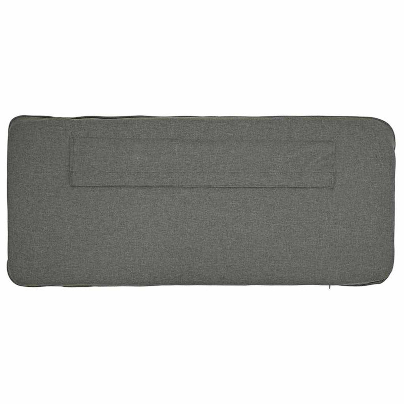 vidaXL Kárpitozott fejtámla Barna és Világosszürke 75 cm Tömör fenyőfa