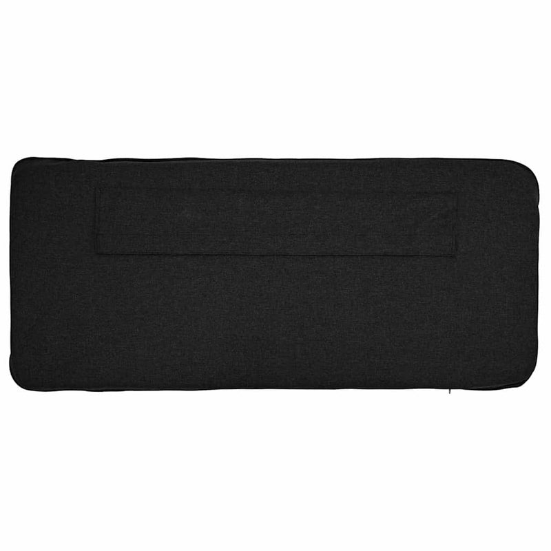 vidaXL Kárpitozott fejtámla Barna és fekete 75 cm Tömör fenyőfa