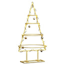 vidaXL Fém karácsonyfa állvánnyal Arany 60 cm Porszórt Acél