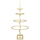 vidaXL Fém karácsonyfa állvánnyal Arany 60 cm Porszórt Acél