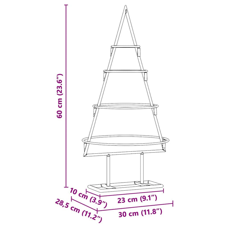 vidaXL Fém karácsonyfa állvánnyal Arany 60 cm Porszórt Acél