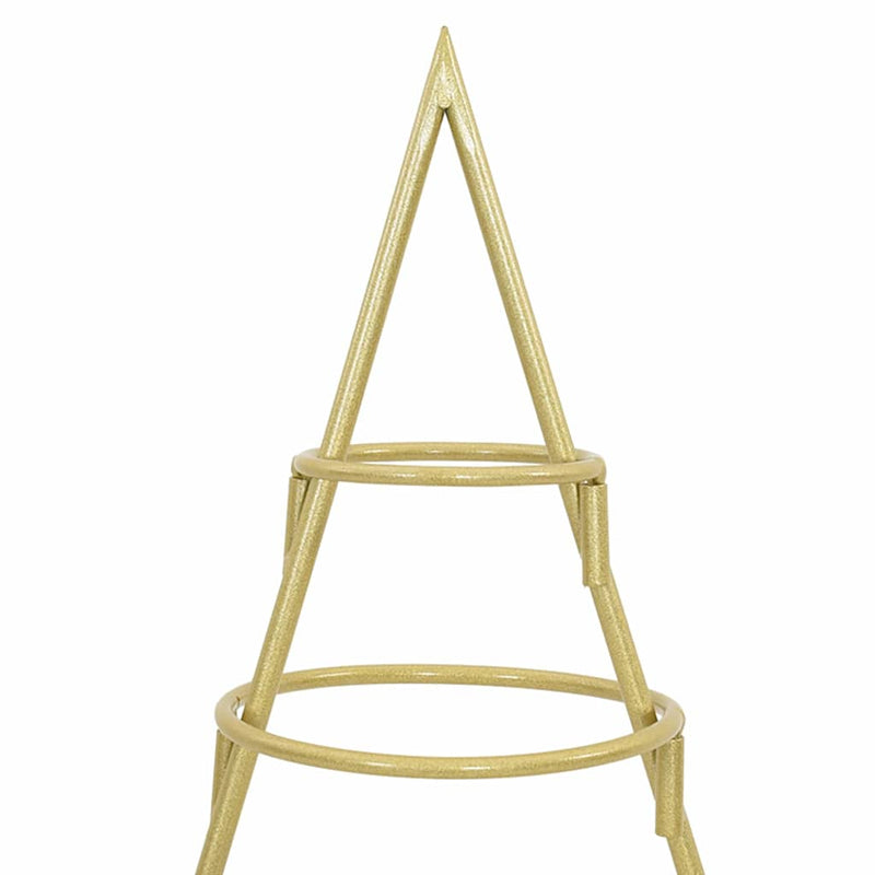 vidaXL Fém karácsonyfa állvánnyal Arany 90 cm Porszórt Acél