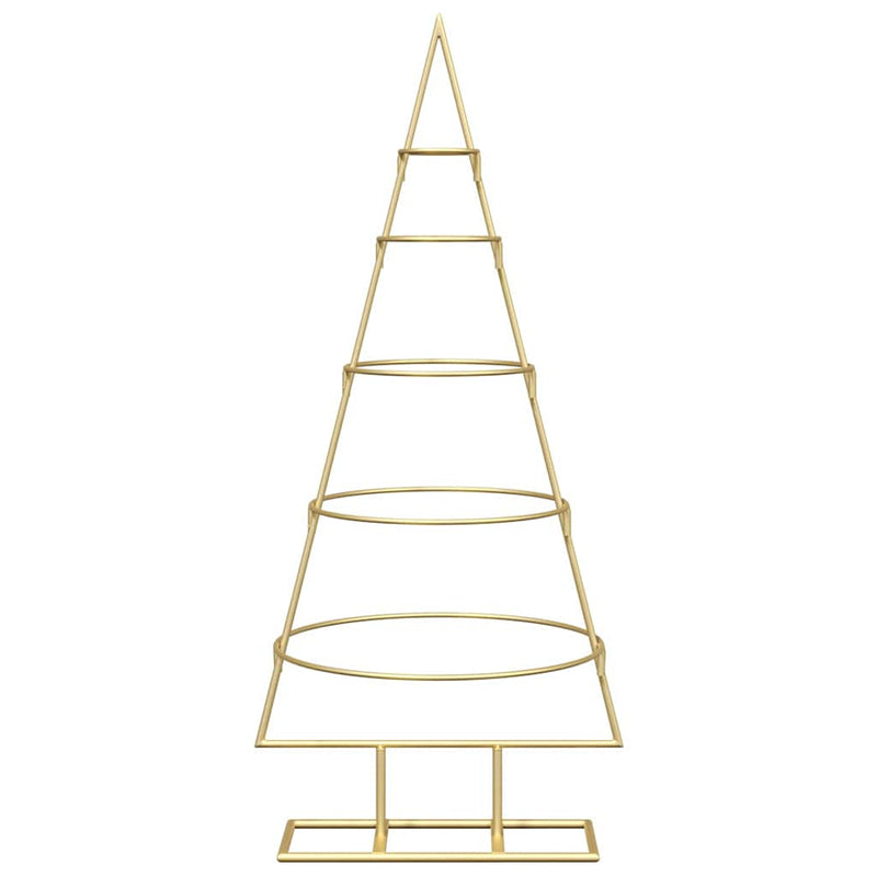 vidaXL Fém karácsonyfa állvánnyal Arany 90 cm Porszórt Acél