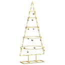 vidaXL Fém karácsonyfa állvánnyal Arany 90 cm Porszórt Acél